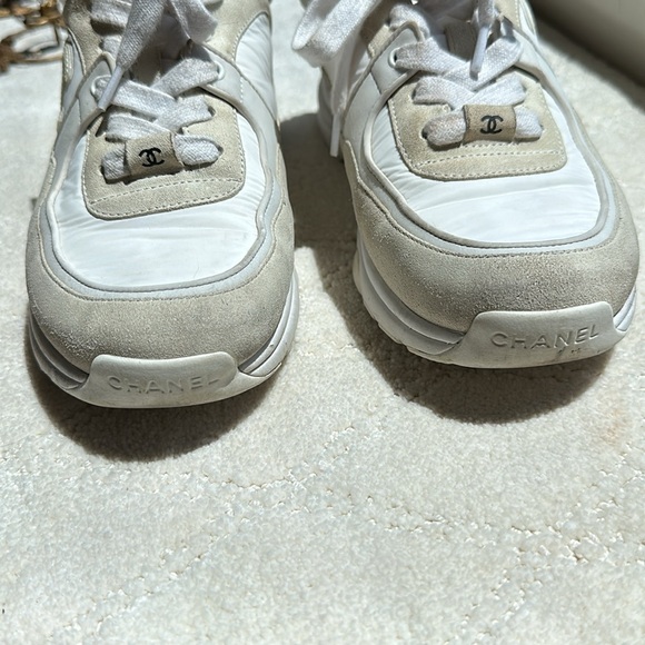 White Chanel Sneakers - Picture 5 of 7